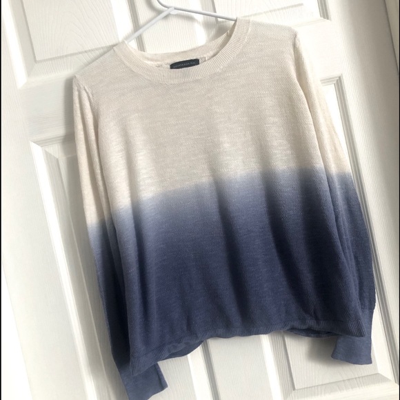 Banana Republic Blue Ombré Sweater - Picture 1 of 9